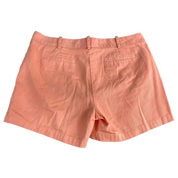 Sandro Chino Shorts Sz 16 Peach Casual Short High-Rise 5" Inseam Cotton - Picture 4 of 4